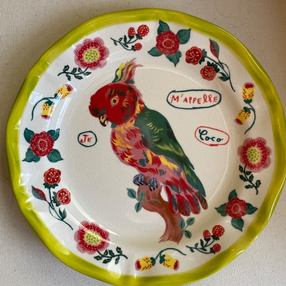 Anthropologie Vibrant Animal Ceramic Plates - Set of 2 - Picture 2 of 12